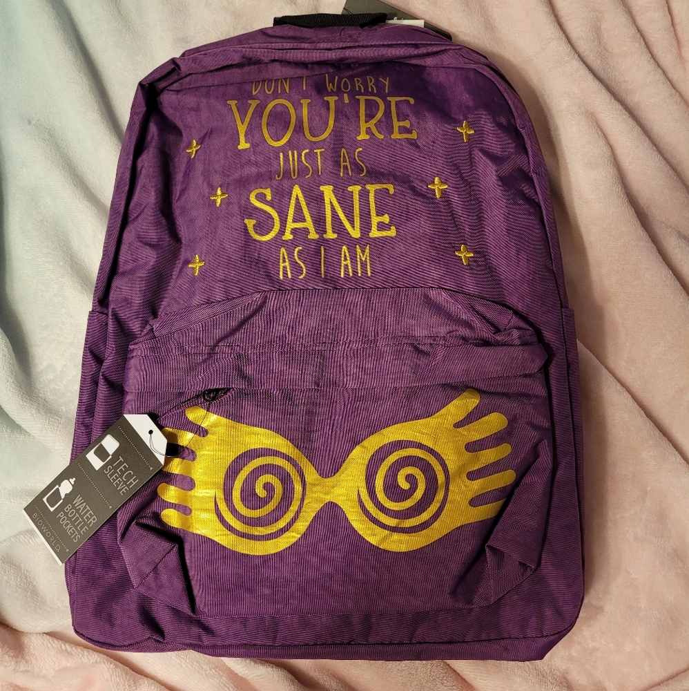Harry Potter Luna Lovegood backpack NWT